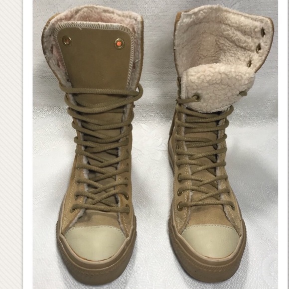 sherpa lined chuck taylors